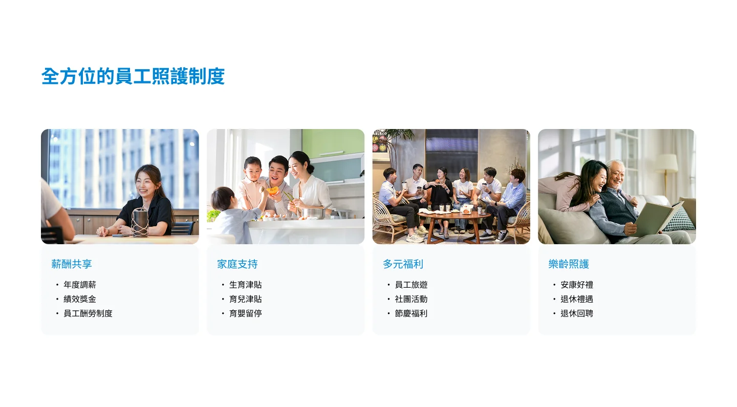 全方位的員工照護制度